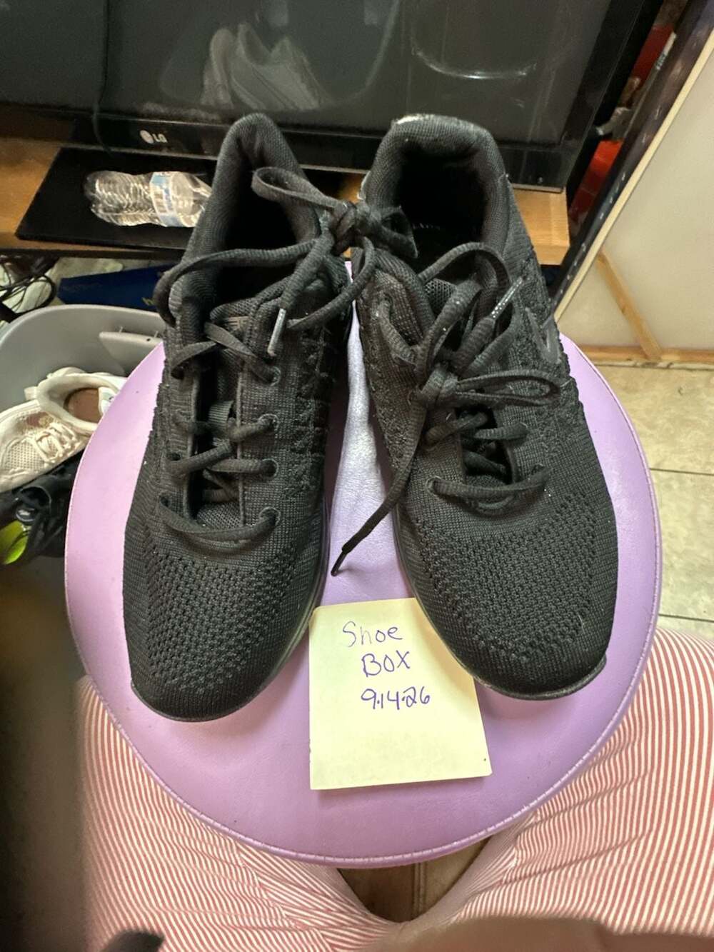 GEAR For Sports Sneakers Size 8 Black Mesh Slip Resistant